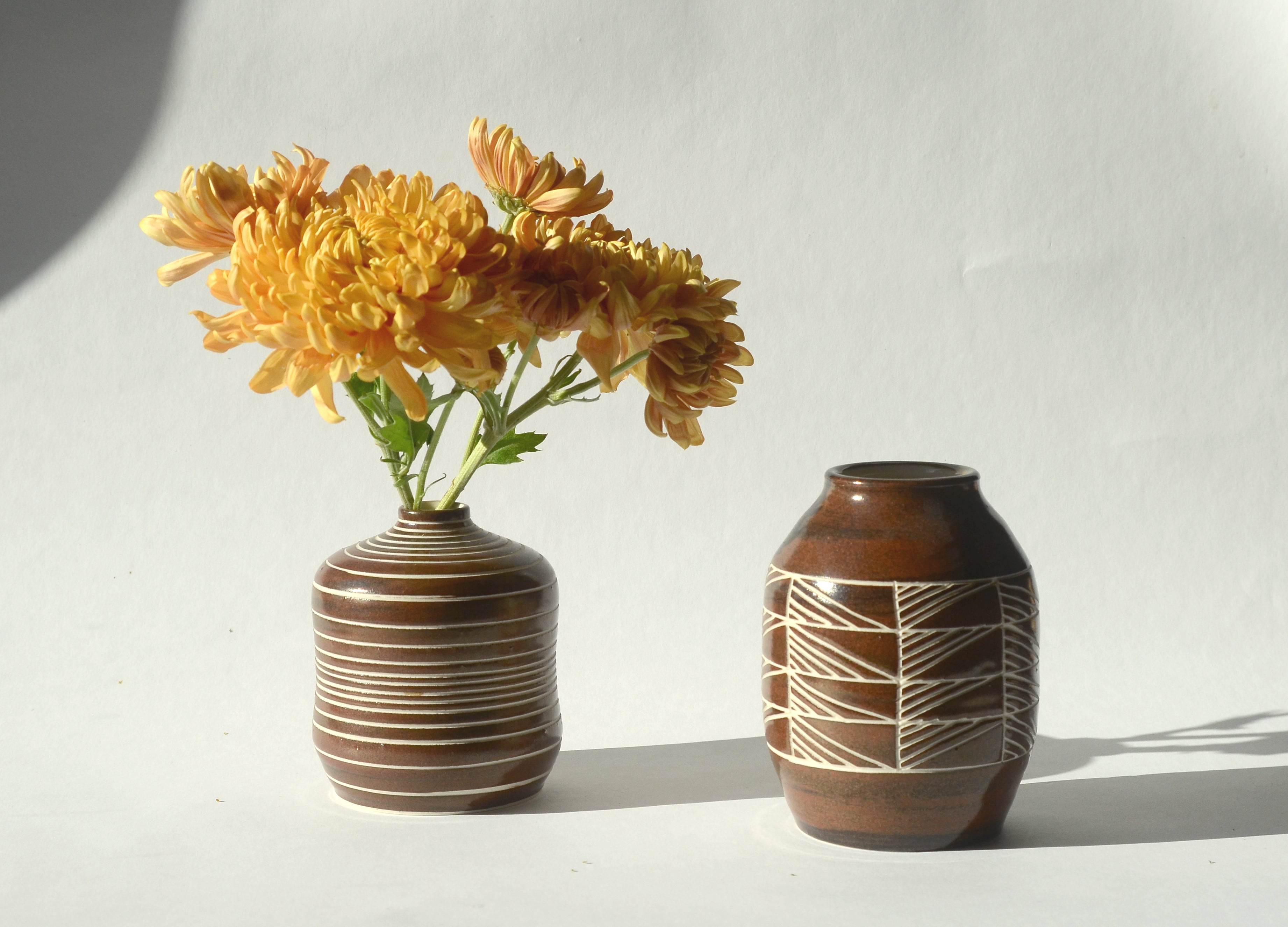 Copper Triangles Vase