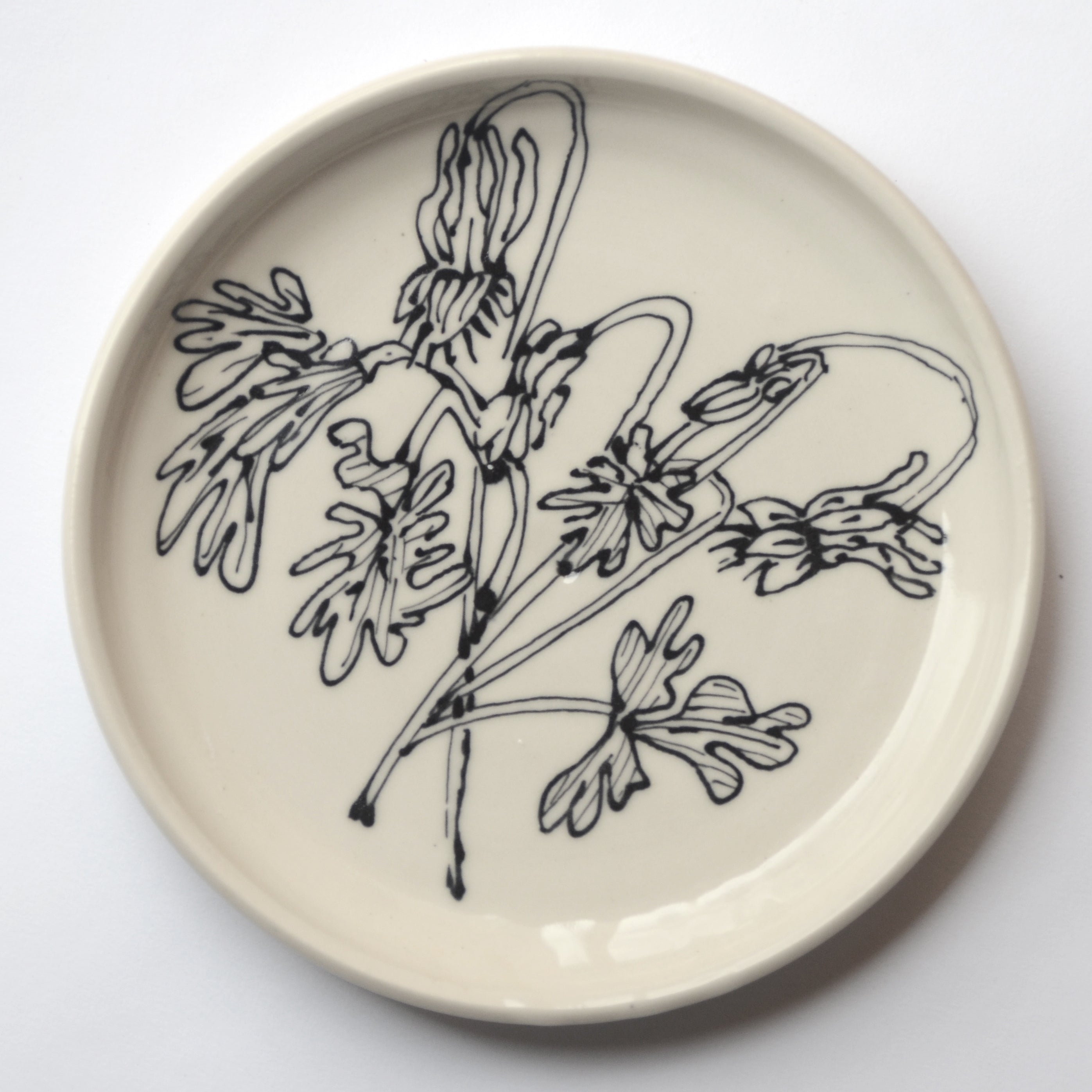 Native Wildflower Dessert Plate - Colombine