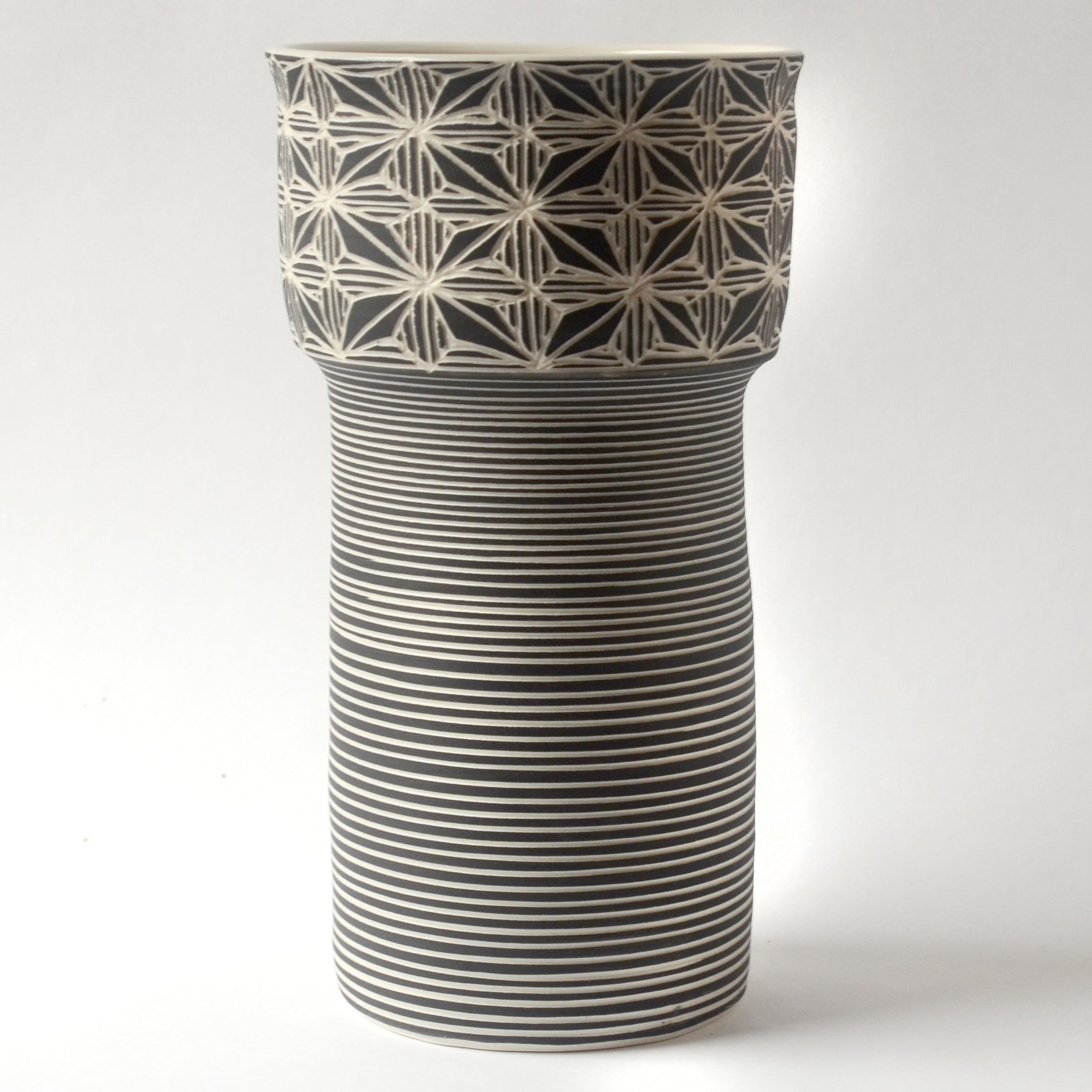 Tall Linear Star Vase