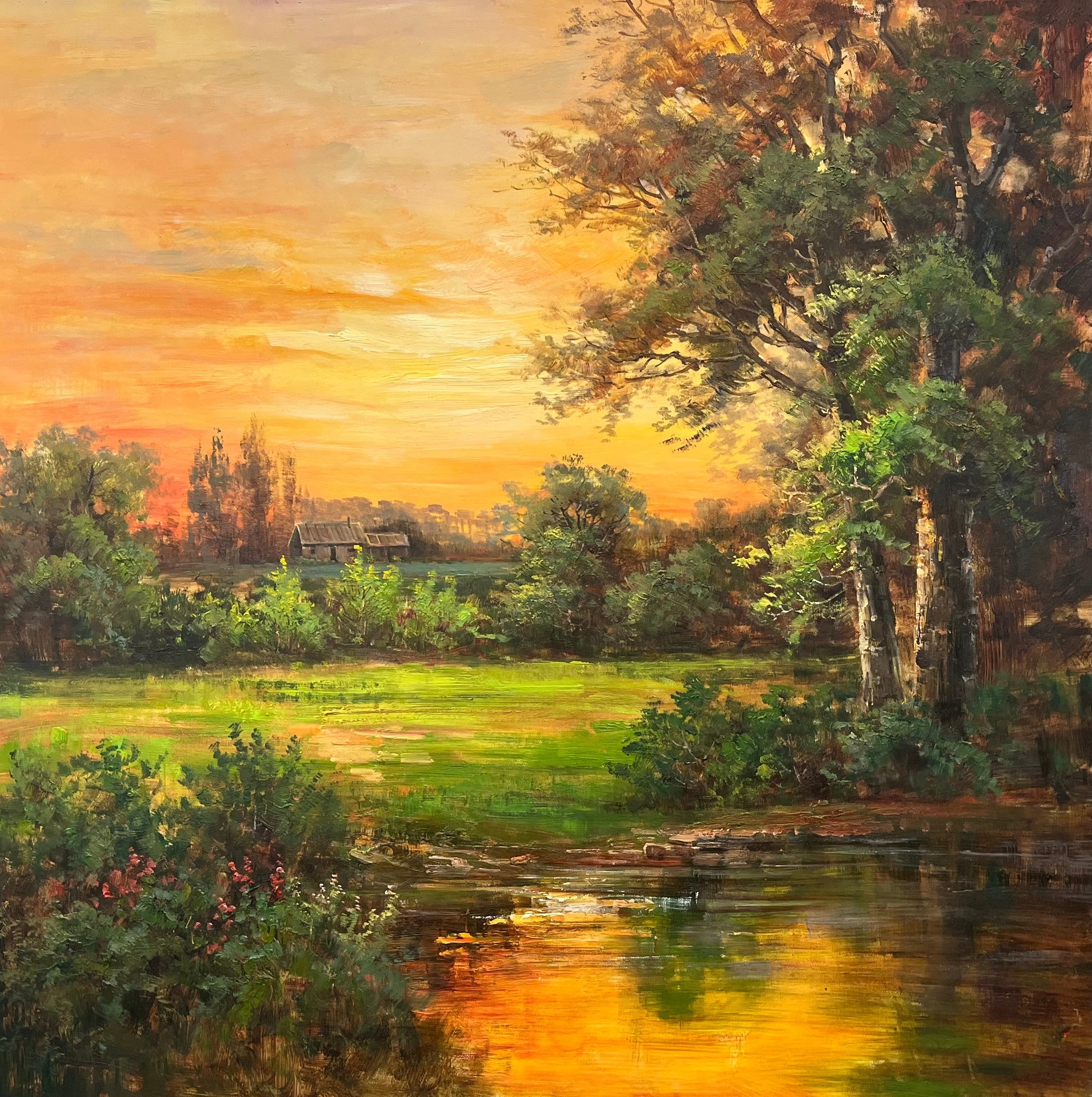 Compact Landscape Oil Painting