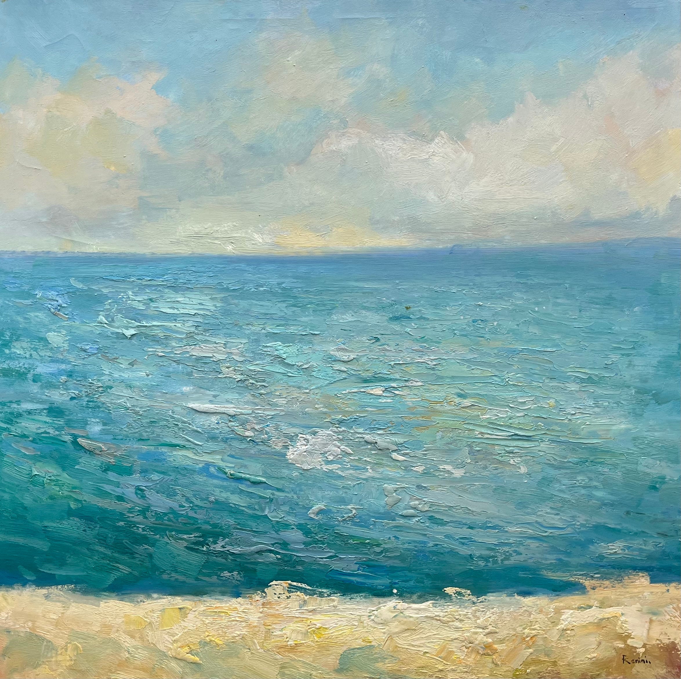 Luxury Impressionistic Seascape Oil Painting