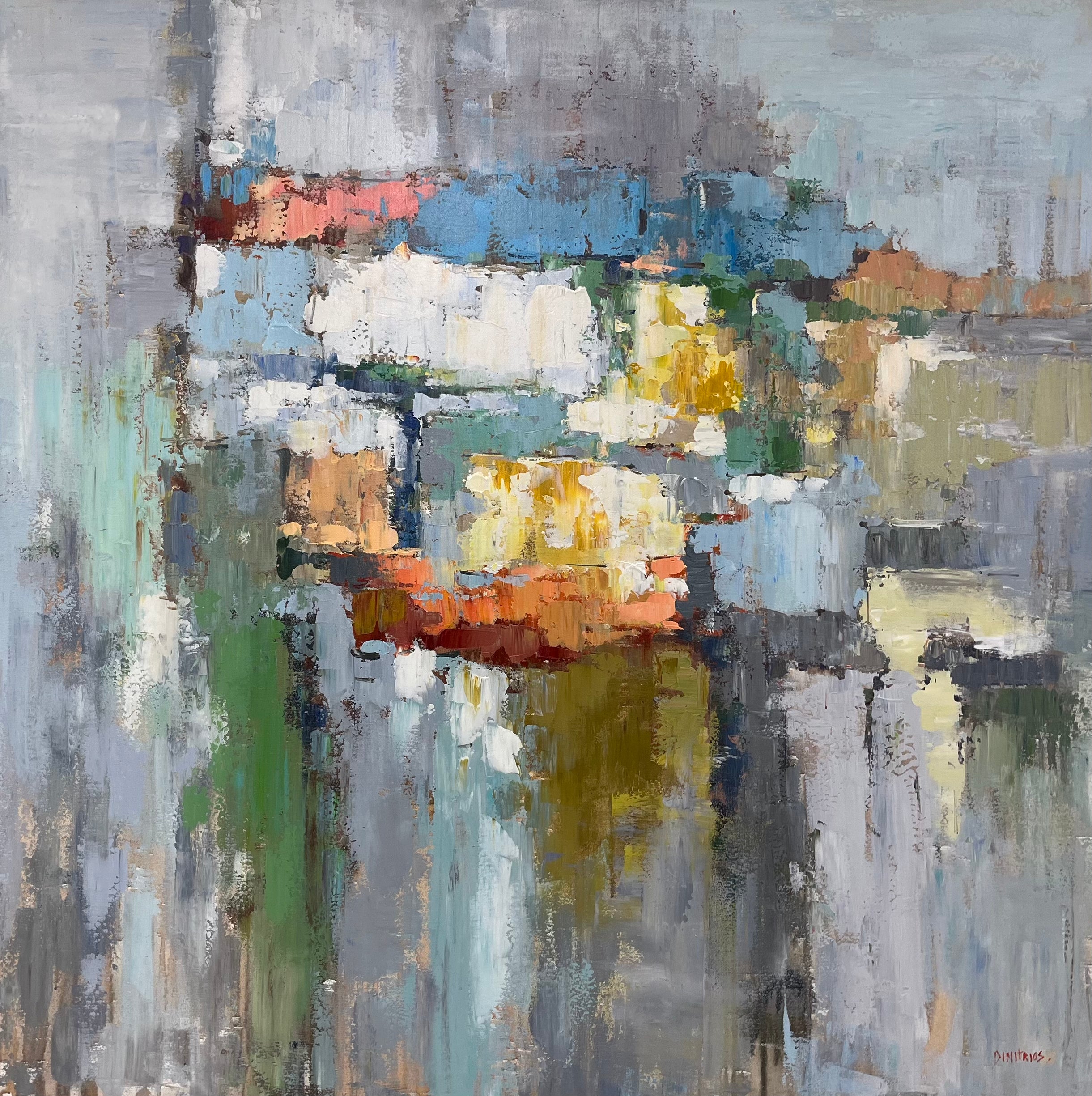 Premium Abstract Oil Painting Design