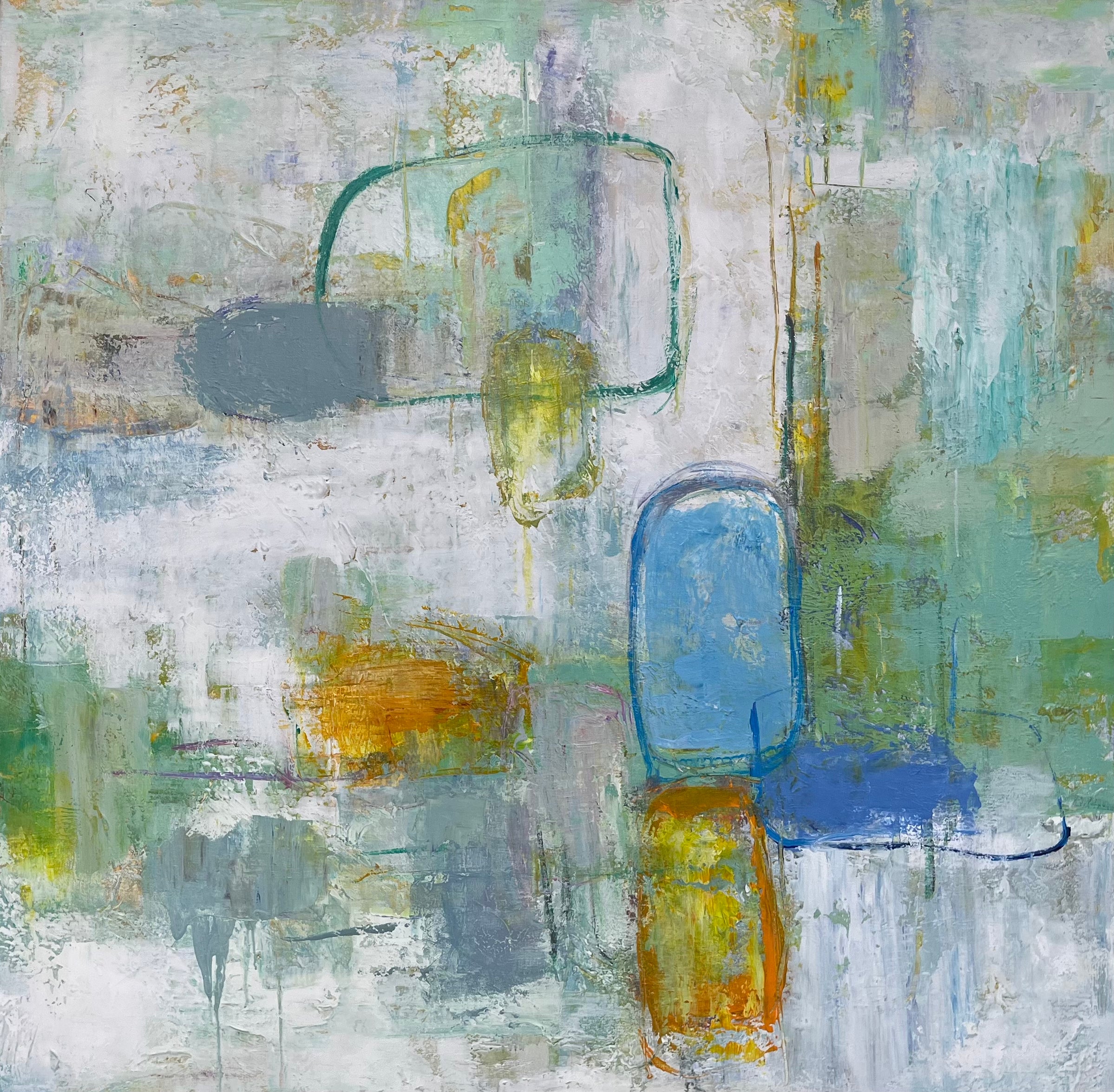 Vintage Contemporary Abstract Painting