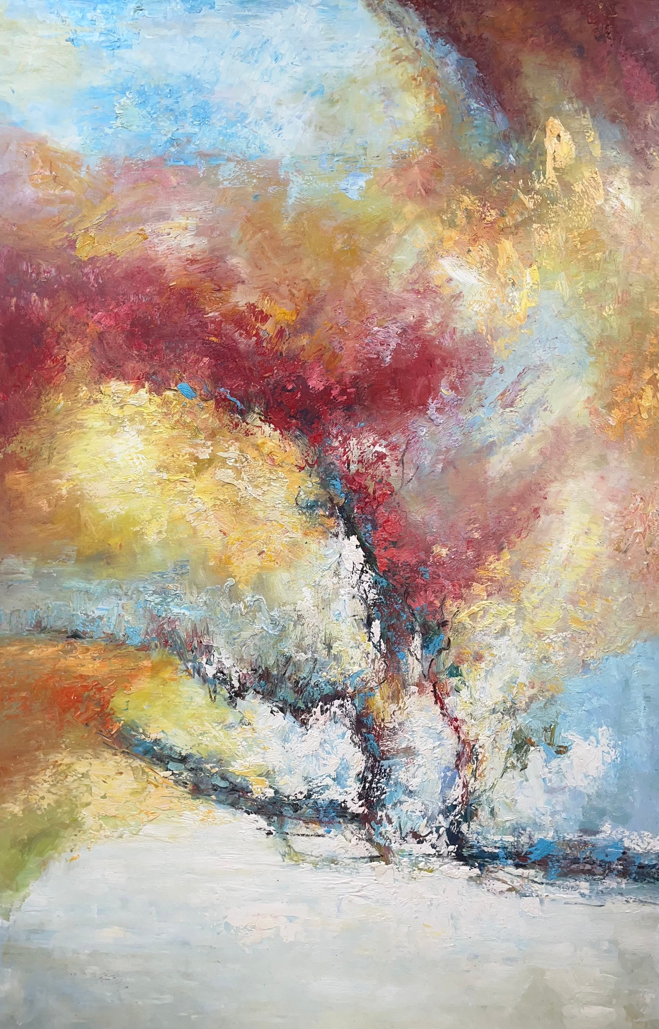 Vintage Abstract Oil Painting