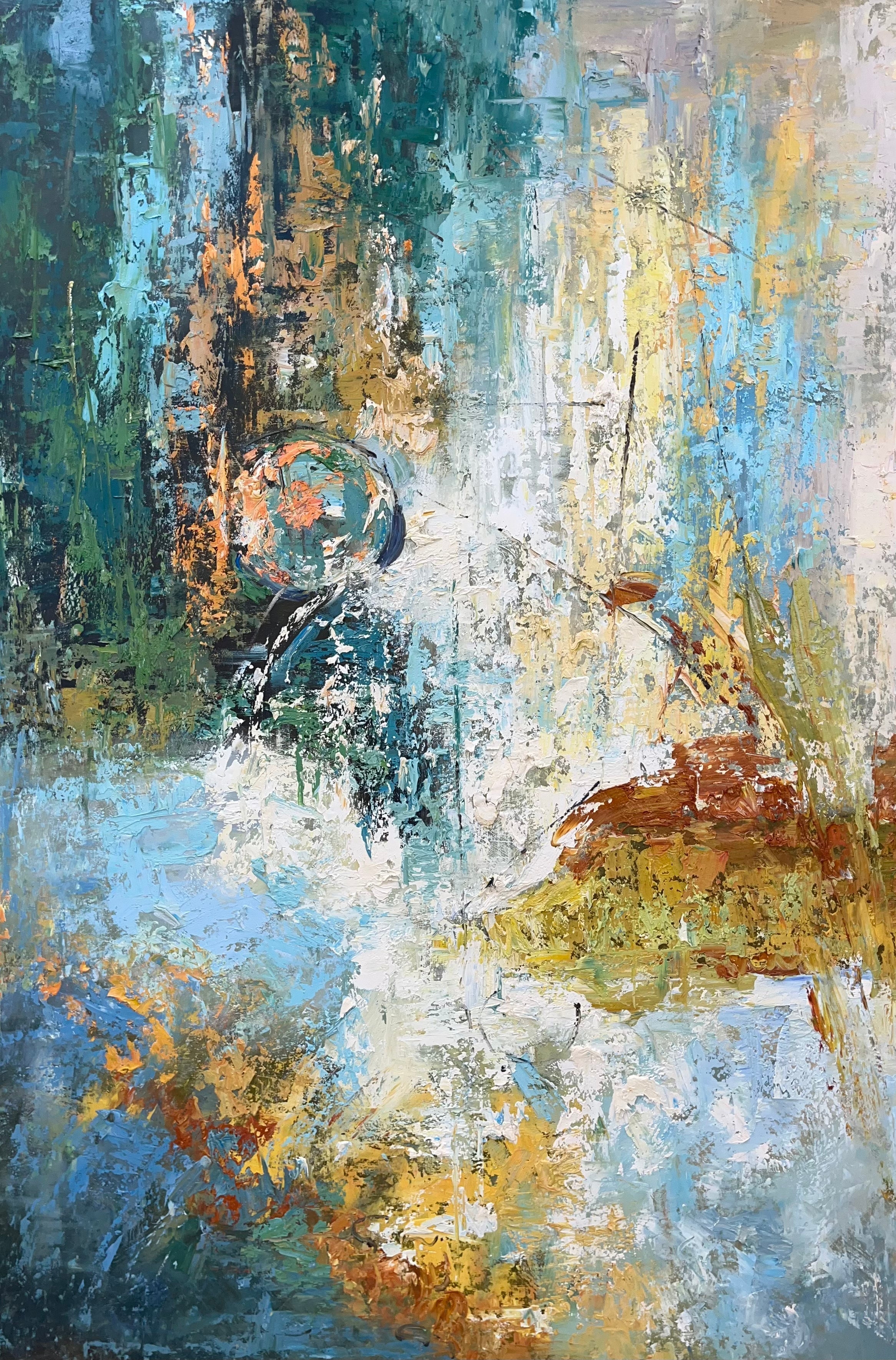 Elegant Abstract Fine Art Painting