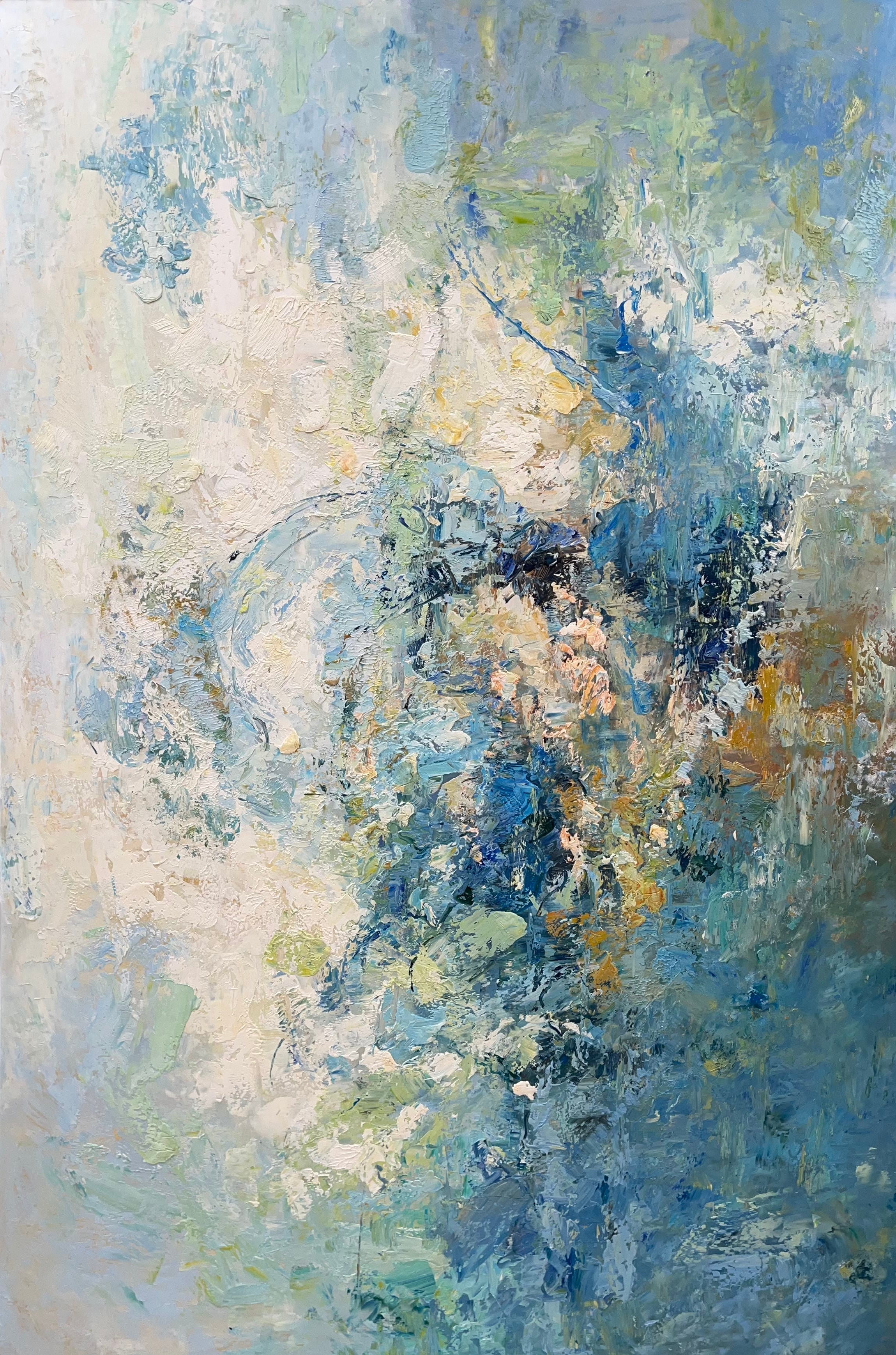 Vintage Abstract Fine Art Painting