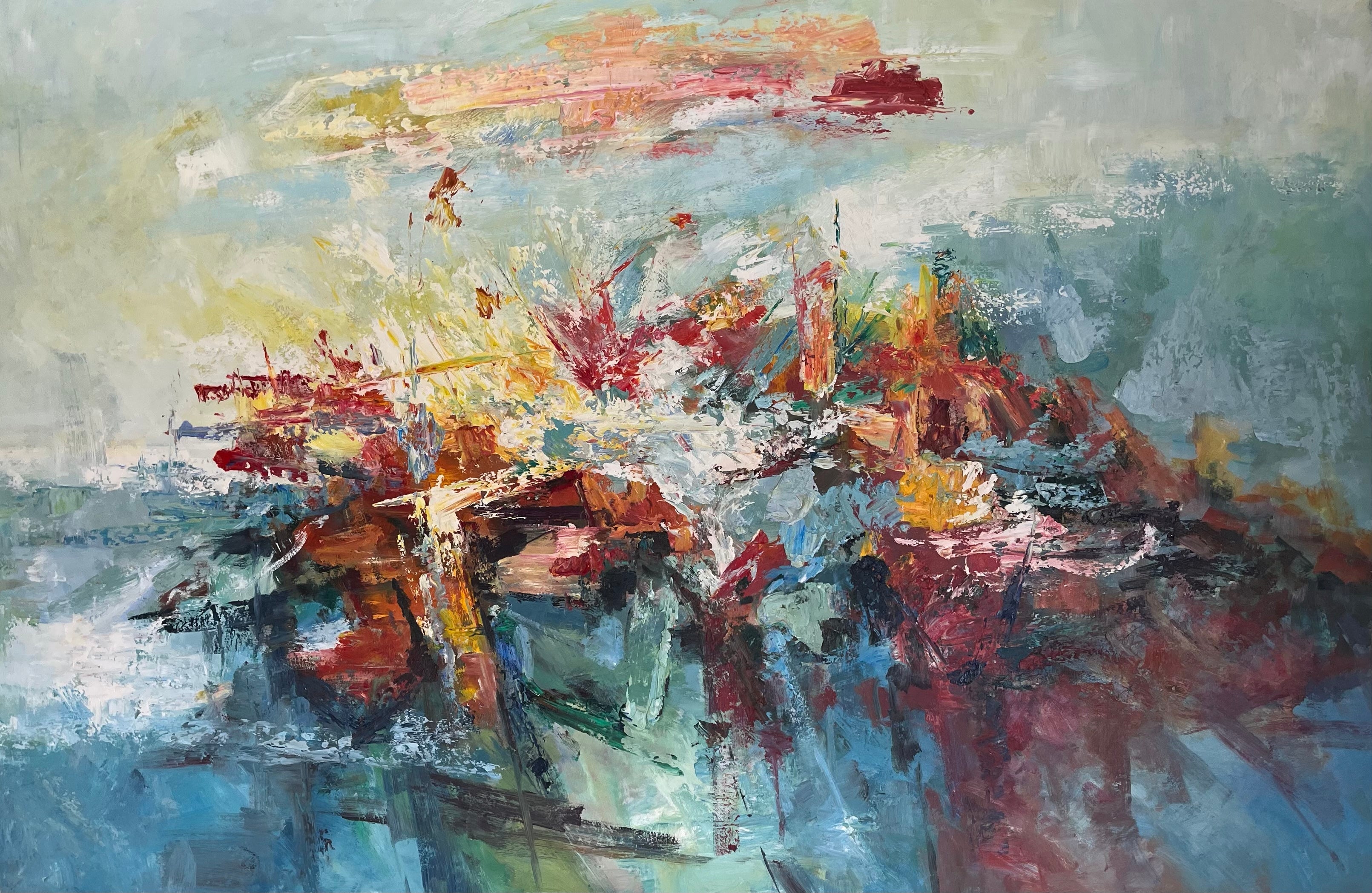 Compact Abstract Oil Painting